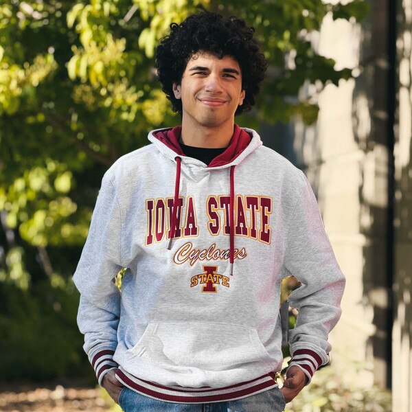 Colosseum I-State Light Gray Hooded Sweatshirt